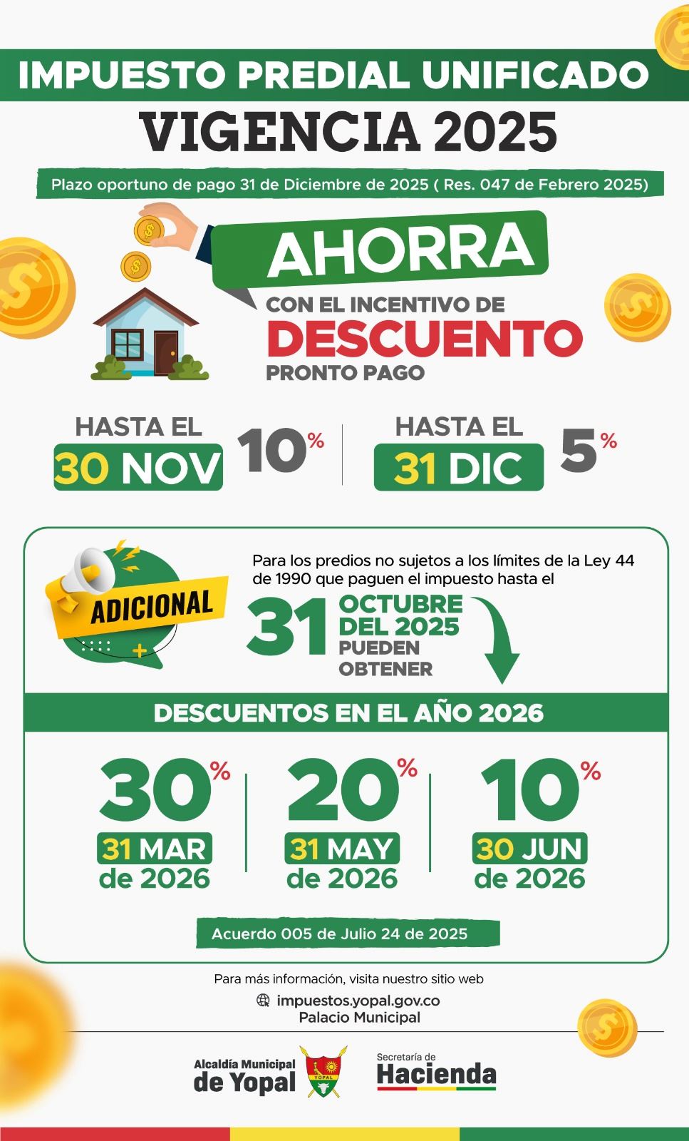 Estas a tiempo de pagar tu impuesto Predial de la Vigencia 2025